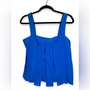 Amanda Uprichard Women’s Royal Blue Drake Top Size Small